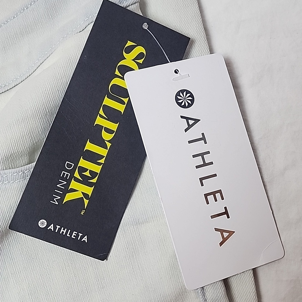 NWT Athleta Sculptek Skinny Jeans Light Indigo Size 14 Spring 2018 - Picture 3 of 13